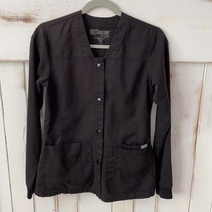 EUC Grey’s Anatomy Black Scrub Jacket